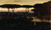 George Inness Pines and Olives at Albano, oil painting artist